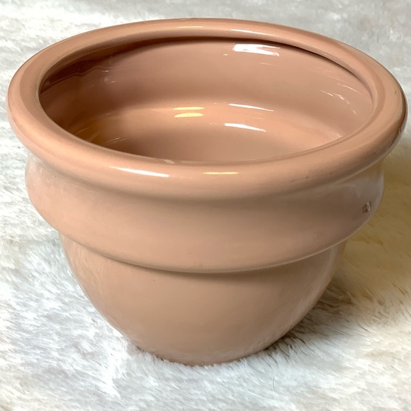 Other - Peach Ceramic Pottery Planter